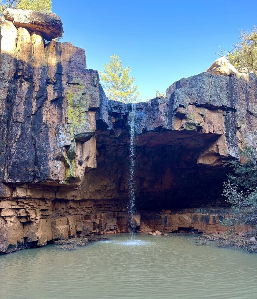 hidden waterfall